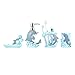 MODONA Four Piece Kids Bathroom Accessories Set - Dolphin