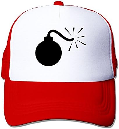 OONONGFU UXB Unexploded Bomb With The Fuse LIT Big Foam Snapback Hats Mesh Back Adjustable Cap