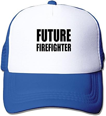JZNEW Future Firefighter Summer Passion Movement Summer Fashion Mesh Baseball Cap Adjustable Trucker Hats For Outdoor Sport Royalblue