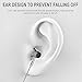 Fxexblin Earbuds Earphones with Microphone Sterero in-Ear Earphone Wired Noise Isolating Headphones Compatible with iPhone iPod iPad Samsung Android Smartphones Tablet Laptop 3.5mm Jack