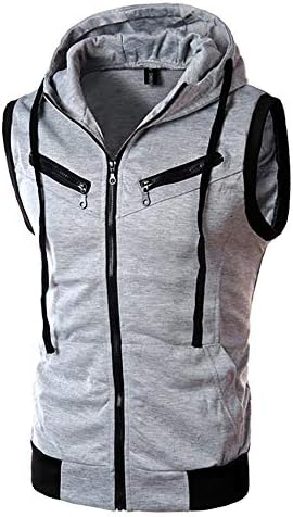 メンズ タンクトップ フード付き Kukoyo 夏服 スポーツウェア トレーニング メンズtシャツ 無地 トップス パーカー ノースリーブ 袖なし 男性 インナータンク １着でも送料無料 筋トレ おしゃれ ジム用 大きいサイズ スポーツ ベスト かっこいい ボディビル