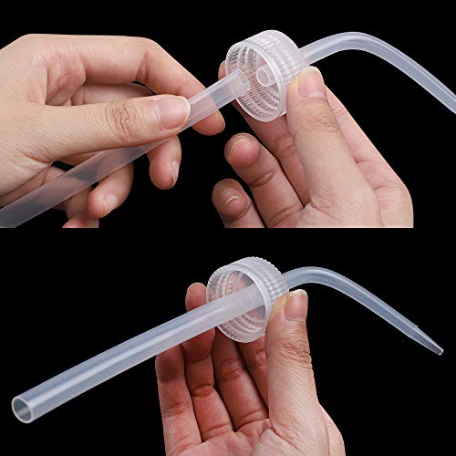SUPERLELE 6pcs LDPE 250ml 8.5oz Safety Wash Bottle, Plastic Squeeze Bottle Medical Label Tattoo Wash Bottle