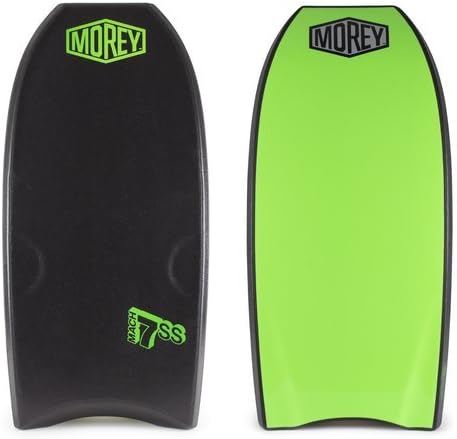 Morey Mach 7SS 41.5-43" Bodyboard - Choose Size and Color (Black / Green, 43")