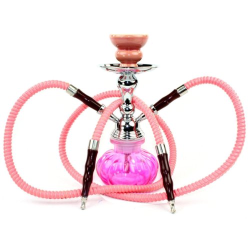 2 hose hookah complete set - 10" mini pumpkin hook…