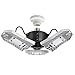 CREATE BRIGHT 60W Motion Activated Ceiling Light for Garage, Warehouse,Workshop,Basement and Others, High Power LED Light Bulb E26 Medium Base 6000 Lumen,6000K Daylight