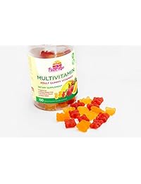 Gummies de vitamina múltiple, sin gluten ni gelatina, para hombres, mujeres y niños, 3 sabores...