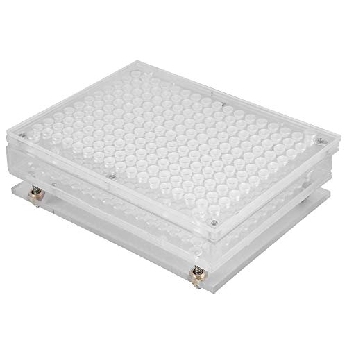 Capsule Filling Machine, Food Grade Acrylic187 Holes Capsule Filler Manual Machine Powder Filling Plate Set Kit(00#)