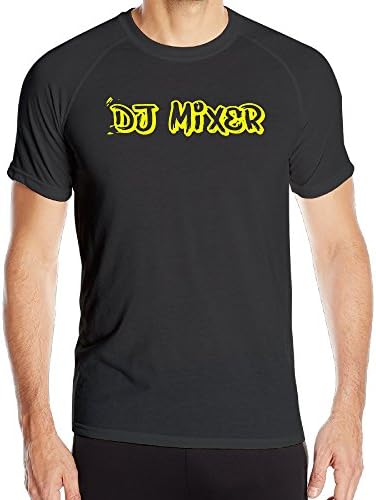 DJ Mixer Golden Music Logo Men's Running Workout T-shirt Large