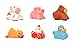 Rittle Farm Friends, Cute Floating Light-up Bath Toys (Set of 6)