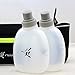 2 x BPA Free Leakproof Water Bottles with Push Pull Cap, Flask for Hydration Running Belt