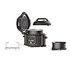 Ninja Foodi Multi-Cooker [OP300UK], 7-in-1, 6L, Electric Pressure Cooker and Air Fryer, Grey and Black