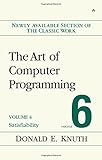 The Art of Computer Programming, Volume 4, Fascicle 6: Satisfiability cover