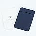 Magic Vosom Card Secure Holder Stick on Lycra Wallet Pouch Support iPhone Samsung Galaxy and Blu Smartphones Blue