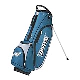 Wilson NFL Philadelphia Eagles Carry Golf Bag, Midnight Green/Grey, One Size
