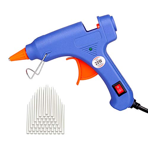 Mini Glue Gun, Hot Glue Gun Kit with 50pcs Glue Sticks Quick Melting Glue Gun for DIY Arts and Crafts, Quick Repairs, Sealing (20 Watts)
