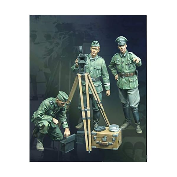 XINGCHANG 1/35 Resin Figure Model Kit DEUTSCH (3 Figuren MIT Gerät) Unmontiert Unlackiert