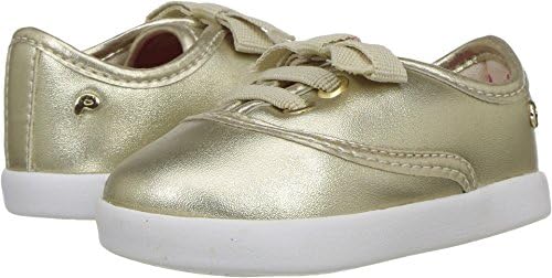 Pampili Baby Girl's Pom Pom 108037 (Infant/Toddler) Gold Shoe