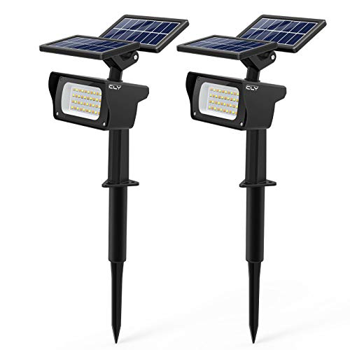 CLV Solarleuchte garten【Neue Pro-Version】, Solarlampen für den Garten mit 3 Helligkeitsstufen, 40 LEDs Wasserdicht…