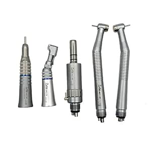 Pièce à Main Dentaire Basse Vitesse EX-203C - 2 Trous, Angle Contraire, Moteur à Air Rose