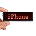SOCW LED Name Tag,2nd Generation | Upgraded Shape with 48x12 Pixels and Longer Using Time, Reuseable Rechargeable LED Name Badge, USB Programming Digital Sign Temperature Display Available 【Red】