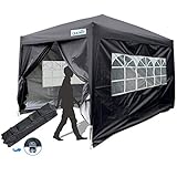 Quictent Silvox 10x10 EZ Pop Up Canopy Party Tent Instant Gazebo with 4 Walls 100% Waterproof