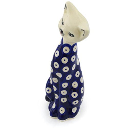 Click Here to See More Images Ceramika Bona H0958H Polish Pottery Ceramic Cat Figurine Hand Painted, 9-Inch