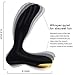 PALOQUETH Male Vibrating Prostate Massager Sex Toy with 2 Powerful Motors & 10 Stimulation Patterns for Wireless Remote Control Anal Pleasure, Unisex G Spot Vibrator Anal Sex Toy, Black