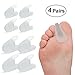 Dr. Foot’s Gel Toe Separators for Hammer Toes - Flared Toe Spacers Bunion Corrector Relaxing 8 Pieces for Bunion Overlapping Toes, Bunion Toe Pain Relief