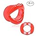 Gnker Facial Slimmer Exercise Mouthpiece Trainer Tightener (2 Pack- Red)