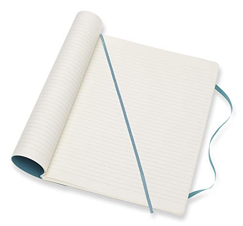 Moleskine-Classic-Notebook-Soft-Cover-XL-75-x-95-RuledLined-Reef-Blue-192-Pages