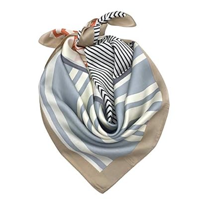 YOUR SMILE Silk Like Scarf Square Satin Hair Scarf Fashion Neck Scarfs for Women 27'' x 27'' YOUR SMILE Silk Like Scarf Square Satin Hair Scarf Fashion Neck Scarfs for Women 27'' x 27''