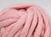 Merino Wool Super Chunky Yarn- Bulky Roving Yarn for Finger Knitting,Crocheting Felting,Making Rugs Blanket and Crafts by FLORAKNIT (Pale Pink, Chunky-40mm-1.1LB)