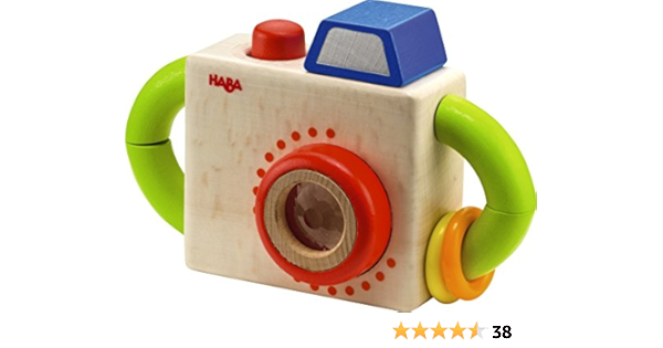 wooden camera baby toy