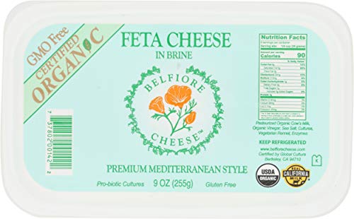 Belfiore, Feta In Brine Organic, 9 Ounce