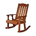 Amish Heavy Duty 600 Lb Mission Pressure Treated Rocking Chair (Cedar Stain)