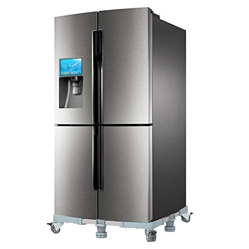 Trolley Pedestal for Double Door Refrigerator, Adjustable Large Appliance Wheels for Dryer, Washing Machine