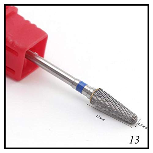 1pcs Carbide Tungsten Milling Cutter Burrs Electric Nail Drill Bit Cuticle Polishing Tools for Manicure Drill 13