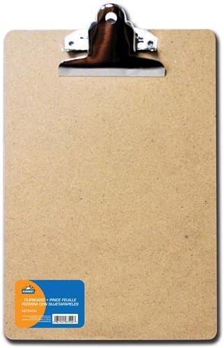 Clipboard 9 x 12 1/2 Inches with Pull Up Clip Wood Back