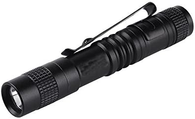 LED Tactical Flashlight Life Waterproof High Lumens Mimi Small Flashlights Portable Military Torch For Emergency Outdoor Camping Hiking With AAA battery not included (Black)