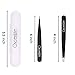 Tweezers Set of OscenLife - Professional Stainless Steel of Eyebrow Plucking for Splinters,Debris,Ingrown Hair Remover