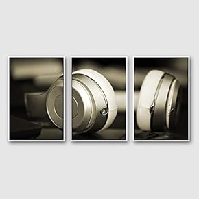 Framed Canvas Wall Art for Living Room, Bedroom Microphone Canvas Prints for Modern Home Decoration Ready to Hang - 16"x24"x3 Panels