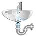 SinkShroom SSCLE988 The Revolutionary Sink Drain Protector Hair Catcher/Strainer/Snare, Clear