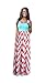 shangke Womens Zig Zag Scoop Neck Wave Striped Tank Maxi Long Dress