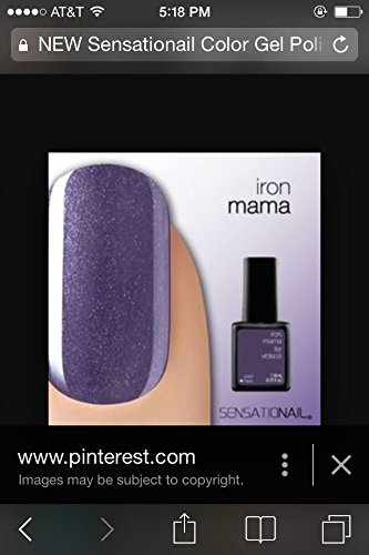 NEW Sensationail Color Gel Polish 71775 Iron-Mama