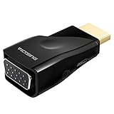 VicTsing HDMI to VGA Adapter with Audio, Gold-Plated 1080P HDMI to VGA Converter (Male to Female) with Micro USB and 3.5mm Audio Port Cable for Computer, PC, Desktop, Laptop, Monitor, Projector, HDTV