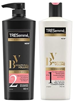TRESemme Beauty Volume Shampoo, 580ml & TRESemme Beautiful Volume Conditioner, 190ml