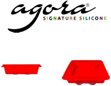 AGORA Silicone Thick and Solid (Red) Lasagne Square Pan FREE EXPRESS