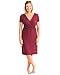Kindred Bravely Ultra Soft Maternity & Nursing Nightgown Dress (Cabernet, XL)