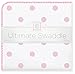 SwaddleDesigns Large Receiving Blanket, Ultimate Swaddle for Baby Boys, Girls, Softest US Cotton Flannel, Best Shower Gift, MADE in USA, Pink Big Dots, Mom’s Choice Winner,Pink, White,42 x 42 Inch,SD-356P