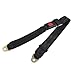 SODIAL(R) Black Adjustable Two Point Auto Car Safety Seat Belt Lap Seatbelt